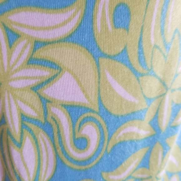 Lilly Pulitzer Green & Blue Ruffle Dress - Picture 3 of 4